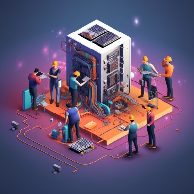 networking engineers illustration